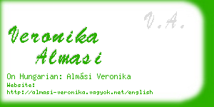veronika almasi business card