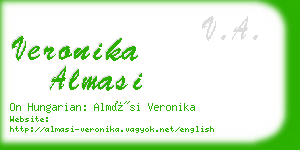 veronika almasi business card